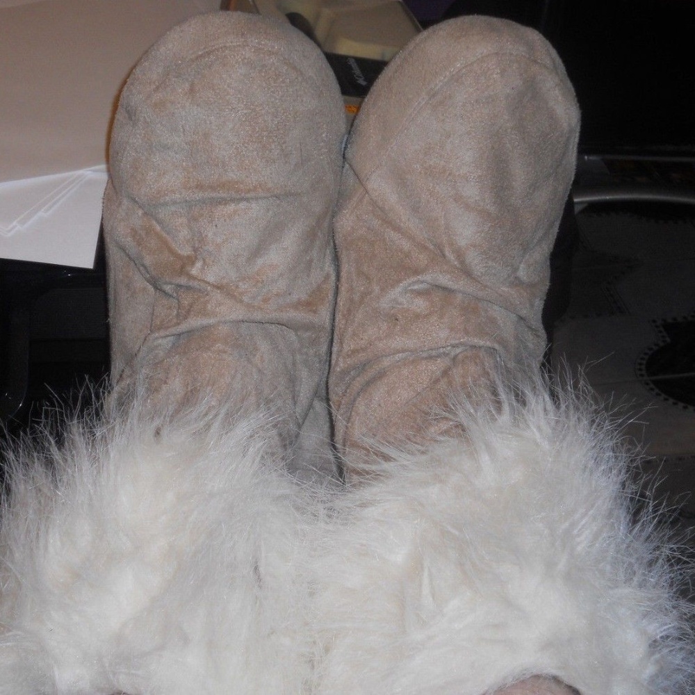 Candies Fur & Fleece Lined Microsuede Booties NEW